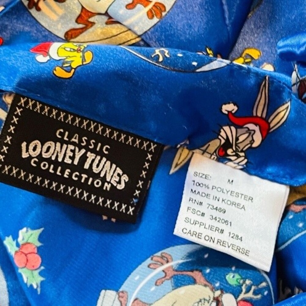 Classic Looney Tunes Collection Women’s Negligee Sz M Blue - Picture 4 of 4